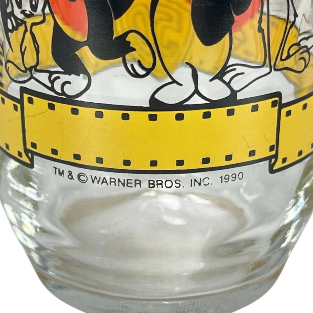 Vintage 1990 Bugs Bunny Glass Happy Birthday‎ Bugs 50th Anniversary Looney Tunes
